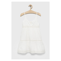 Dívčí šaty GAP bílá barva, mini
