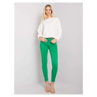 Světle zelené dámské skinny kalhoty -green Zelená