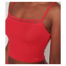 Dámský top GO Ribbed Crop top - CAMPARI - červený 0024 - SLOGGI