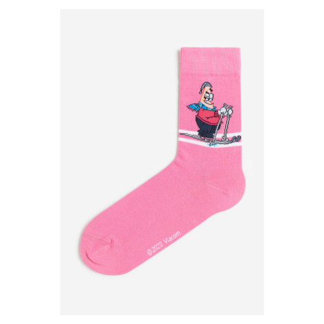 H & M - Ponožky's motivem - růžová H&M