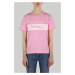 Tričko trussardi t-shirt logo cotton jersey 30/1 růžová