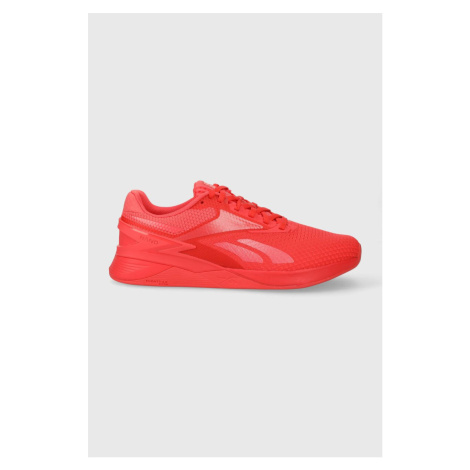 Tréninkové boty Reebok Nano X3 červená barva