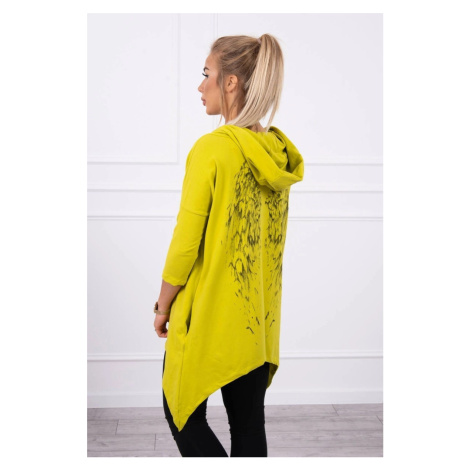 Kesi Mikina 9140 s potiskem křídel Barva: Zelená - světle