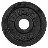 Fitforce PLB 1,5 KG x 30 MM Nakládací kotouč, černá, velikost