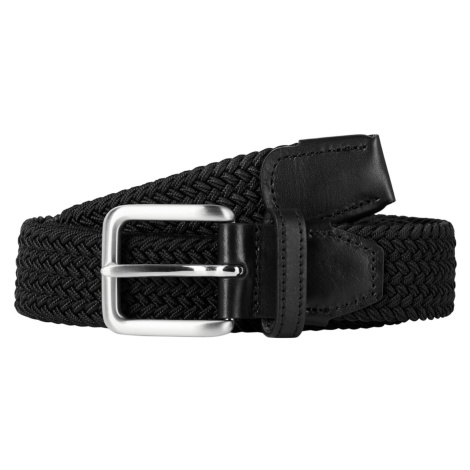 JACK & JONES Opasek 'Spring' černá / stříbrná