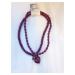 SARLINI korálkový náhrdelník Barva: Fialová