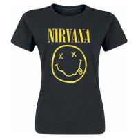 Nirvana Smiley Logo Dámské tričko černá