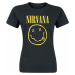 Nirvana Smiley Logo Dámské tričko černá
