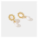 JAY Náušnice s perlou Emilia JAY-0072-RF130 Zlatá Bílá