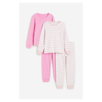 H & M - Žerzejové pyžamo 2 kusy - růžová