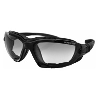 Bobster Renegade Convertibles Gloss Black/Clear Photochromic Moto brýle