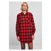 Dámská košile // Urban Classics / Ladies Oversized Check Flannel Shirt Dress bla