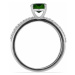 Sada stříbrných prstenů s broušeným chromdiopsidem Ag 925 046587 DIO - 59 mm , 3,6 g