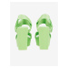 Světle zelené dámské sandály na klínku Calvin Klein Jeans