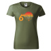 DOBRÝ TRIKO Dámské tričko s potiskem 60 let myslivost Barva: Středně zelená