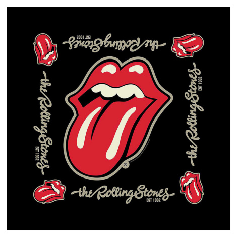 Rolling Stones šátek, Est. 1962 55 x 55cm RockOff