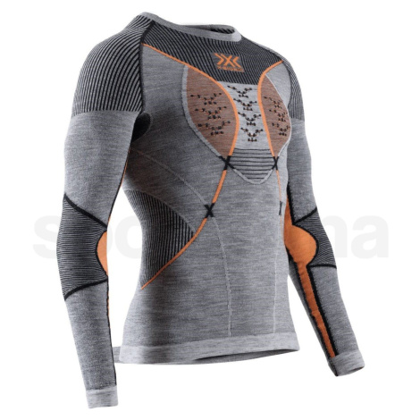 X-Bionic Merino Shirt LG SL M CL-WT06W23M-B080 - black/grey/orange