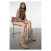 Trendyol Mink Gusseted Short Heeled Women's Boots