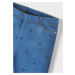 Legíny s tiskem džínů kytičky tmavě modré MINI Mayoral