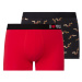 LIVERGY® Pánské boxerky, 2 kusy (černá/červená)