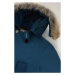 Bunda woolrich arctic detachable fur parka modrá