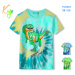 Chlapecké tričko - KUGO FC0301, zelená / modrý dinosaurus Barva: Zelená