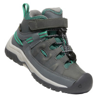 Keen Targhee Mid Wp Children Dětské trekové boty 10021000KEN steel grey/porcelain