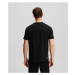 Tričko karl lagerfeld monogram degrade pocket tee black