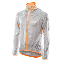 SIX2 Cyklistická větruodolná bunda - GHOST - oranžová/transparentní