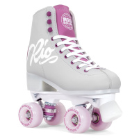 Rio Roller Script Adults Quad Skates - Grey / Purple - UK:7A EU:40.5 US:M8L9