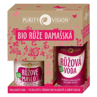 PURITY VISION Omlazující růžová voda 100ml + máslo 120ml Dárková sada