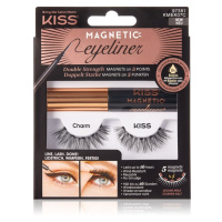 KISS Magnetic Eyeliner & Eyelash Kit magnetické řasy 07 Charm 5 g