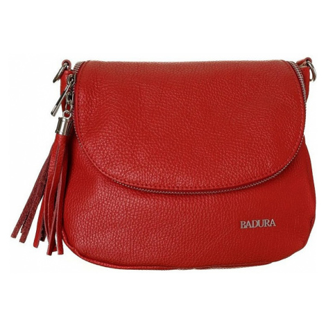 Badura červená crossbody s kapsou v klopě