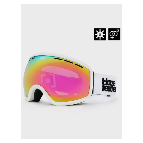 Snowboardové brýle Knox - white/mirror pink HORSEFEATHERS