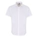 Premier Workwear Pánská bavlněná košile s krátkým rukávem PR246 White