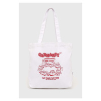 Kabelka Carhartt WIP Canvas Graphic Tote bílá barva, I031597.27PXX