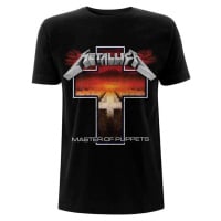 Metallica Tričko Master of Puppets Cross Unisex Black