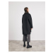 Černý dámský kabát s příměsí vlny METROOPOLIS by ZOOT.lab Kandis