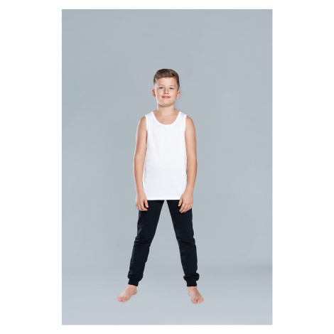 Chlapecké tričko Tytus se širokými ramínky - bílé Italian Fashion