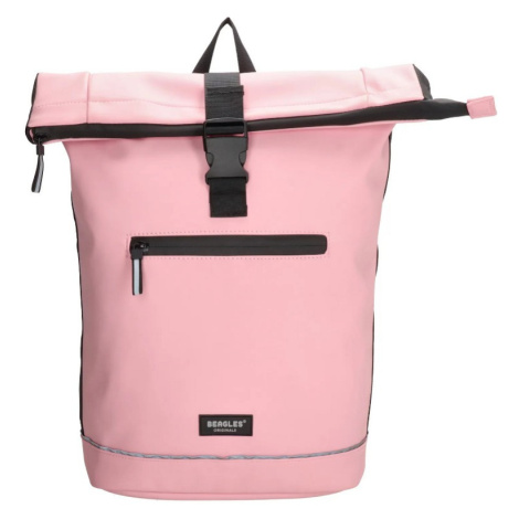 Beagles Růžový voděodolný objemný batoh "Raindrop" 29L