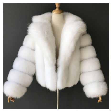 Dámská kožich typu kabátek se širokým límcem A.Zado.Rin
