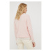 Vlněný svetr American Vintage dámský, růžová barva, lehký