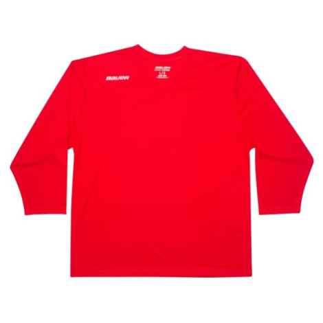 Bauer FLEX PRACTICE JERSEY YTH Dětský hokejový dres, červená, velikost