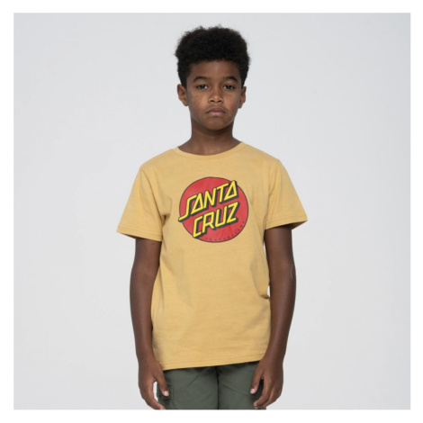 Santa Cruz Youth classic dot t-shirt Béžová