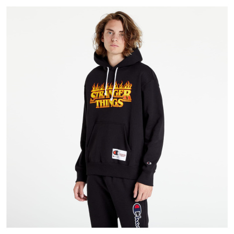 Champion x Stranger Things Hoodie Black