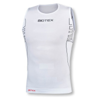 BIOTEX Cyklistické triko bez rukávů - SEAMLESS - bílá