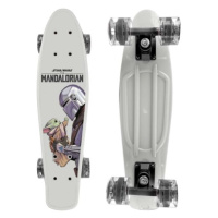 Disney MANDALORIAN & GROGU Skateboard (fishboard), šedá, velikost