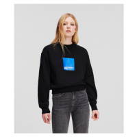 Mikina karl lagerfeld jeans klj regular logo sweat černá