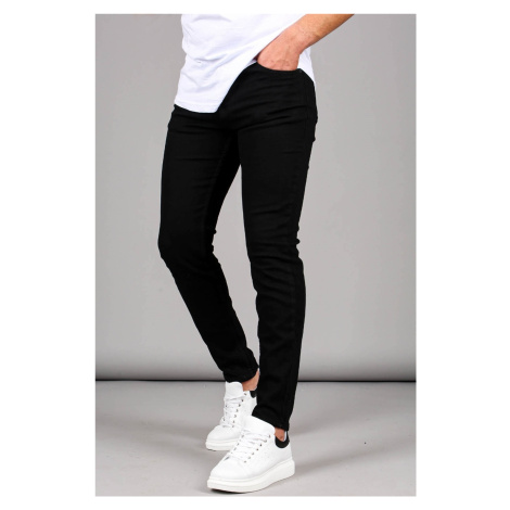 Madmext Black Lycra Skinny Fit Men's Jeans 6302