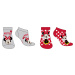 Minnie Mouse - licence Dívčí kotníkové ponožky - Minnie Mouse 5234A326,šedá / červená Barva: Mix